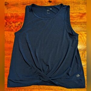 GAP FIT , navy blue twist front , cropped top